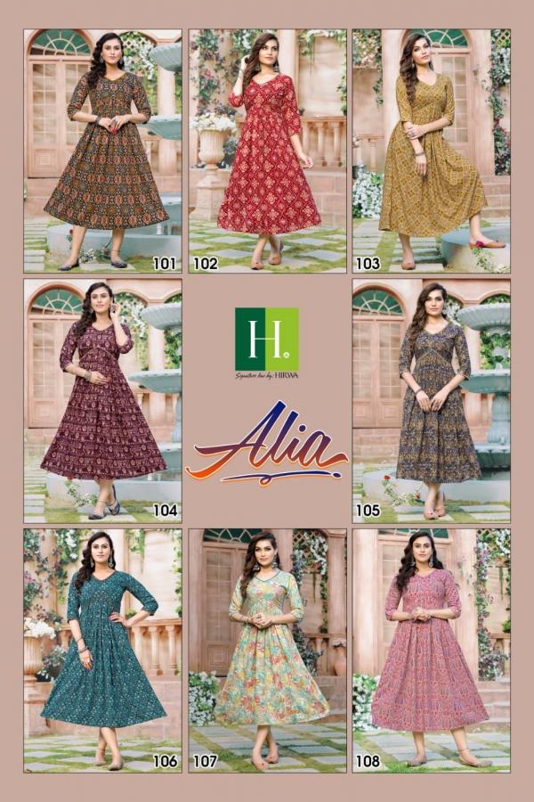 Hirwa Alia Rayon Exclusive Designer Kurti Collection